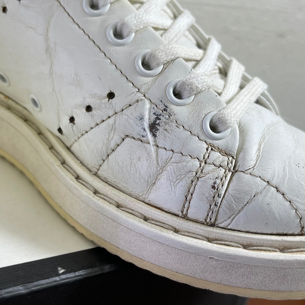 Golden Goose Starter White Leather Silver Glitter Sneakers Women's 36 EU/6 US - Picture 10 of 15
